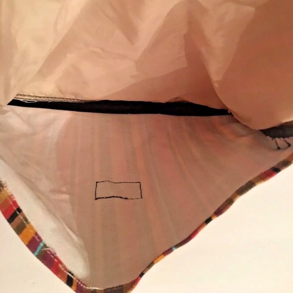 Parenting Bag Colorful Canvass inside is made of “wipeable easy clean” material - Picture 7 of 12